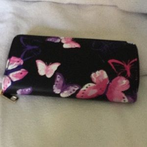 Butterfly black wallet